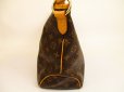 Photo3: LOUIS VUITTON Monogram Leather Brown Shoulder Bag Hobo Delightful PM #4895