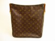 Photo2: LOUIS VUITTON Monogram Leather Brown Shoulder Bag Purse Looping GM #4896 (2)