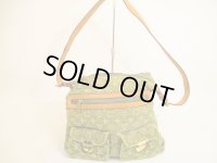 LOUIS VUITTON Monogram Denim Khaki Shoulder Bag Baggy GM #4900