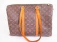 Photo2: LOUIS VUITTON Monogram Leather Brown Tote&Shppers Bag Flanerie 45 #4902 (2)