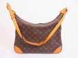 Photo1: LOUIS VUITTON Monogram Leather Brown Shoulder Bag Purse Boulogne 35 #4903 (1)