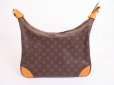 Photo2: LOUIS VUITTON Monogram Leather Brown Shoulder Bag Purse Boulogne 35 #4903 (2)