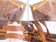 Photo7: LOUIS VUITTON Monogram Leather Brown Duffle&Gym Bag Sac Souple 55 #4908