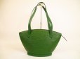 Photo1: LOUIS VUITTON Epi Leather Green Totes&Shoppers Bag Saint Jacques PM #4913 (1)