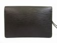 Photo2: LOUIS VUITTON Epi Leather Blacks Clutch Bag Sellier Dragonne #4918 (2)