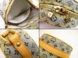 Photo9: LOUIS VUITTON Monogram Mini Canvas Blue Cross-body Bag Jeanne PM #4919