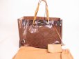 Photo1: LOUIS VUITTON Monogram Brown Vinyl Tote&Shoppers Bag Cabas Cruise #4921 (1)