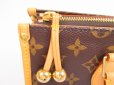 Photo9: LOUIS VUITTON Monogram Leather Brown Hand Bag Purse Popincourt #4930