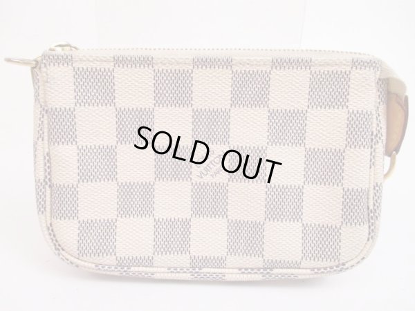 Photo2: LOUIS VUITTON Azur Leather White Chain Pouch Accessories Pouch #4933