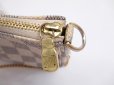 Photo9: LOUIS VUITTON Azur Leather White Chain Pouch Accessories Pouch #4933