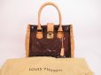 Photo1: LOUIS VUITTON Limited Monogram Vinyl Tote Bag Neo Cabas Ambre MM #4939 (1)