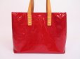 Photo2: LOUIS VUITTON Vernis Rouge Patent Leather Hand Bag Purse Reade PM #4940 (2)