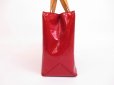 Photo3: LOUIS VUITTON Vernis Rouge Patent Leather Hand Bag Purse Reade PM #4940