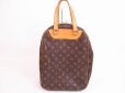 Photo1: LOUIS VUITTON Monogram Brown Leather Hand Bag Purse Excursion #4955 (1)