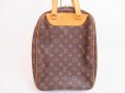 Photo2: LOUIS VUITTON Monogram Brown Leather Hand Bag Purse Excursion #4955 (2)