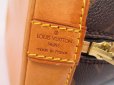 Photo10: LOUIS VUITTON Monogram Leather Brown Hand Bag Purse Alma #4956