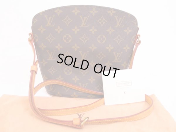 Photo1: LOUIS VUITTON Monogram Leather Brown Messenger&Cross-body Bag Drouot #4957