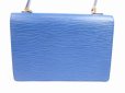 Photo2: LOUIS VUITTON Epi Leather Blue Hand Bag Purse Concorde #4962 (2)