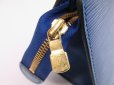 Photo11: LOUIS VUITTON Epi Leather Blue Hand Bag Purse Sac Triangle #4967