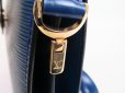 Photo11: LOUIS VUITTON Epi Leather Blue Messenger&Cross-body Bag Capucines #4975