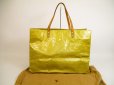 Photo1: LOUIS VUITTON Vernis Beige Patent Leather Hand Bag Purse Reade GM #4984 (1)