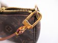 Photo11: LOUIS VUITTON Monogram Leather Brown Accessories Pouch Pochette #4988