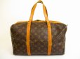 Photo2: LOUIS VUITTON Monogram Leather Brown Duffle&Gym Bag Sac Souple 35 #4991 (2)