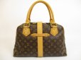 Photo2: LOUIS VUITTON Monogram Leather Brown Hand Bag Purse Manhattan GM #5003 (2)