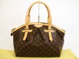 Photo1: LOUIS VUITTON Monogram Leather Brown Tote&Shoppers Bag Tivoli GM #5006 (1)