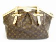 Photo2: LOUIS VUITTON Monogram Leather Brown Tote&Shoppers Bag Tivoli GM #5006 (2)