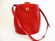 Photo1: LOUIS VUITTON Epi Leather Red Shoulder Bag Cross-body Bag Cluny #5013 (1)