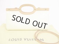 LOUIS VUITTON Vernis Patent Leather Ivory Hand Bag Roxbury Drive 2Way #5016