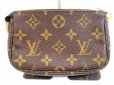 Photo2: LOUIS VUITTON Monogram Leather Brown Mini Accessories Chain Pouch #5029 (2)