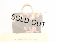 LOUIS VUITTON 2009 Limited Monogram Rose Leather Brown Hand Bag Speedy30 #4526