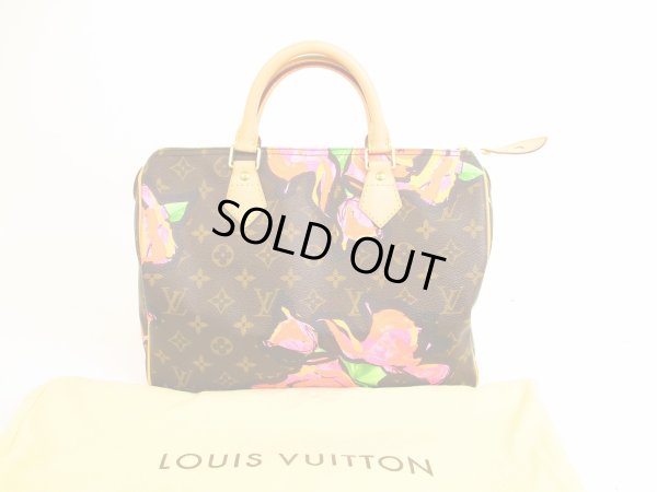 Photo1: LOUIS VUITTON 2009 Limited Monogram Rose Leather Brown Hand Bag Speedy30 #4526