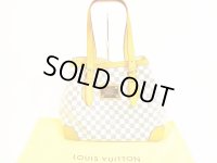 LOUIS VUITTON Azur Leather White Tote&Shoppers Bag Hampstead MM #5041