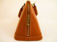 Photo3: LOUIS VUITTON Epi Leather Brown Hand Bag Purse Alma #5042