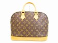 Photo2: LOUIS VUITTON Monogram Leather Brown Hand Bag Purse Alma #5046 (2)