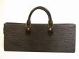 Photo1: LOUIS VUITTON Epi Leather Black Hand Bag Purse Sac Triangle #5051 (1)