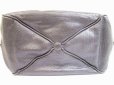 Photo5: BOTTEGA VENETA Goat Leather Metallic Gray Hand Bag Mini Boston Bag #5061