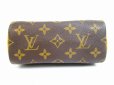 Photo5: LOUIS VUITTON Monogram Leather Brown Hand Bag Pouch Mini Speedy #5063