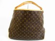 Photo2: LOUIS VUITTON Monogram Leather Brown Shoulder Bag Hobo Delightful GM #5069 (2)