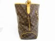 Photo3: LOUIS VUITTON Monogram Leather Brown Shoulder Bag Hobo Delightful GM #5069