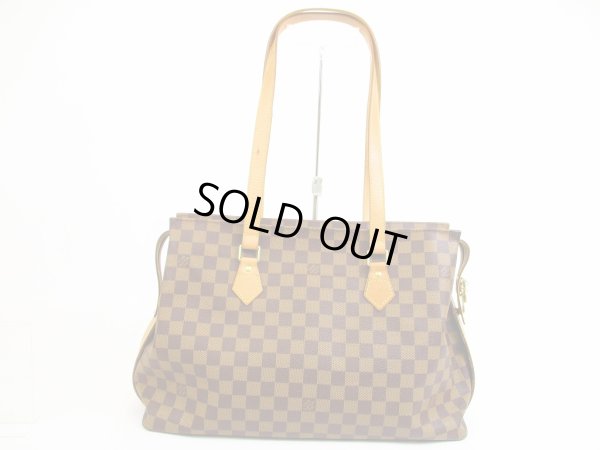 Photo2: LOUIS VUITTON Damier Leather Brown Tote Bag Columbine 100th Limited #5072