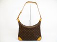 Photo1: LOUIS VUITTON Monogram Leather Brown Shoulder Bag Purse Boulogne 35 #5075 (1)