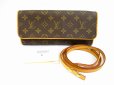 Photo1: LOUIS VUITTON Monogram Leather Brown Fanny Packs Pochette Twin GM #50７9 (1)