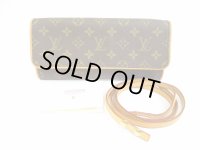 LOUIS VUITTON Monogram Leather Brown Fanny Packs Pochette Twin GM #50７9