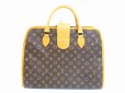 Photo2: LOUIS VUITTON Monogram Leather Brown Briefcase Hand Bag Rivoli #5081 (2)