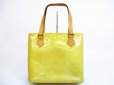 Photo2: LOUIS VUITTON Vernis Patent Leather Beige Tote&Shoppers Bag Houston #5082 (2)