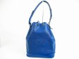 Photo2: LOUIS VUITTON Epi Leather Blue Shoulder Bag Purse Noe #5090 (2)